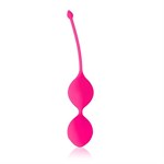 Розовые вагинальные шарики Cosmo с хвостиком - фото 91885