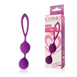 Фиолетовые двойные вагинальные шарики Cosmo - фото 1402521