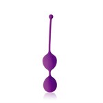 Фиолетовые двойные вагинальные шарики Cosmo с хвостиком для извлечения - фото 1402522