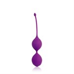 Фиолетовые двойные вагинальные шарики с хвостиком Cosmo - фото 95014
