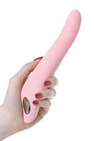 Розовый вибратор S-HANDE KISS с ротацией - 21,4 см. - фото 176597