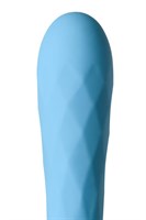 Голубой мини-вибратор S-HANDE MINI 3 с рельефом - 11,8 см. - фото 176644