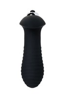 Чёрная анальная втулка S-HANDE SPIRAL с вибрацией - 10,3 см. - фото 176647