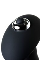 Чёрная анальная втулка S-HANDE SPIRAL с вибрацией - 10,3 см. - фото 176653