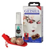 Вагинальные шарики Geisha из оникса в комплекте с лубрикантом - фото 142590