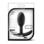 Черная анальная пробка Wearable Vibra Slim Plug Small - 8,9 см.  - фото 162407