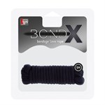 Чёрная веревка для связывания BONDX LOVE ROPE - 5 м. - фото 1402554