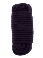 Черная веревка для связывания BONDX LOVE ROPE - 10 м. - фото 470169