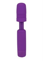 Фиолетовый мини-вибратор POWER TIP JR MASSAGE WAND - фото 1402577