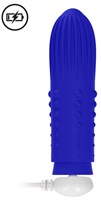 Синяя вибропуля Turbo Rechargeable Bullet Lush - 9,8 см. - фото 101085