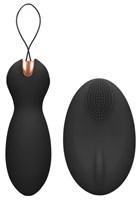 Черные вагинальные шарики Purity с пультом ДУ - фото 101094