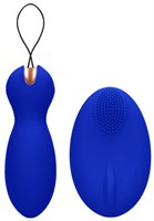 Синие вагинальные шарики Purity с пультом ДУ - фото 101099