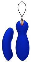 Синие вагинальные шарики Purity с пультом ДУ - фото 101100
