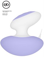 Фиолетовый клиторальный массажер Lovebug - фото 101285