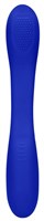 Синий двухсторонний вибратор Flex - 21,5 см. - фото 101350
