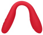 Красный двухсторонний вибратор Flex - 21,5 см. - фото 101355