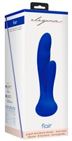 Синий вибратор G-Spot and Clitoral Vibrator Flair - 17,5 см. - фото 101362