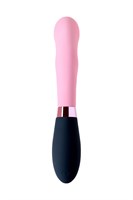 Розовый вибромассажер Ornella с клиторальным стимулятором - 21,5 см. - фото 1363550