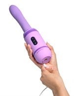 Фиолетовый автоматический вибромассажер с функцией поступательных движений Love Thrust-Her - фото 180721