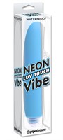Неоново-голубой вибратор Neon Luv Touch Vibe - 17 см. - фото 177326