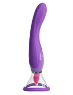 Фиолетовый вакуумный клиторальный стимулятор Her Ultimate Pleasure - фото 189562