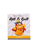 Стимулирующий презерватив-насадка Roll   Ball Banana - фото 1327597