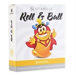 Стимулирующий презерватив-насадка Roll   Ball Banana - фото 1402766