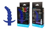 Синяя вибрирующая анальная елочка Sweet Toys - 10,8 см. - фото 1402771