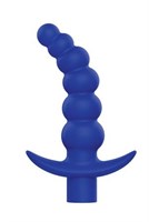 Синяя вибрирующая анальная елочка Sweet Toys - 10,8 см. - фото 1402770