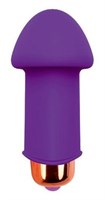 Фиолетовый силиконовый вибромассажер Sweet Toys - 5 см. - фото 177465