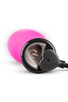 Розовый силиконовый мини-вибратор Lil Swirl - 10 см. - фото 184242