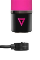 Розовый силиконовый мини-вибратор Lil Gspot - 13 см. - фото 92671