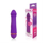 Фиолетовый силиконовый вибратор Cosmo - 13 см. - фото 1402980