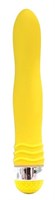 Желтый эргономичный вибратор Sexy Friend - 17,5 см. - фото 176160