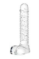 Стеклянный прозрачный фаллоимитатор Sexus Glass - 21 см. - фото 184069