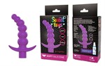 Фиолетовая вибрирующая анальная елочка Sweet Toys - 10,8 см. - фото 177808
