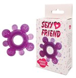 Фиолетовое эрекционное кольцо Sexy Friend - фото 1403183