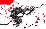 Черная ажурная текстильная маска Милена - фото 1403218
