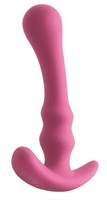 Розовая силиконовая анальная пробка-стимулятор Ace III Plug - 12,7 см.  - фото 178379