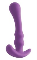 Фиолетовая силиконовая анальная пробка-стимулятор Ace III Plug - 12,7 см.  - фото 178381