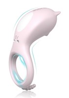 Нежно-розовое эрекционное кольцо CORA с вибрацией - фото 171839