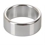 Серебристое эрекционное кольцо Alloy Metallic Ring Medium - фото 163278