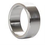 Серебристое эрекционное кольцо Alloy Metallic Ring Medium - фото 163277