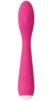 Ярко-розовый G-стимулятор IRIS Clitoral   G-spot Vibrator - 18 см. - фото 93158