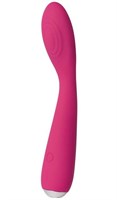 Ярко-розовый G-стимулятор IRIS Clitoral   G-spot Vibrator - 18 см. - фото 93157