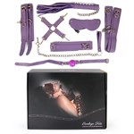 Пикантный набор БДСМ-аксессуаров фиолетового цвета - фото 66115