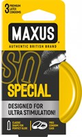 Презервативы с точками и рёбрами в железном кейсе MAXUS Special - 3 шт. - фото 172897