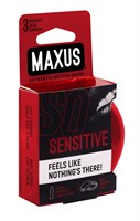 Ультратонкие презервативы в железном кейсе MAXUS Sensitive - 3 шт. - фото 1430344