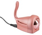 Розовый вибростимулятор Belou - фото 93213