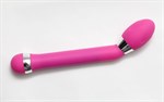 Розовый изогнутый вибратор для стимуляции точки G - 19 см. - фото 1403455